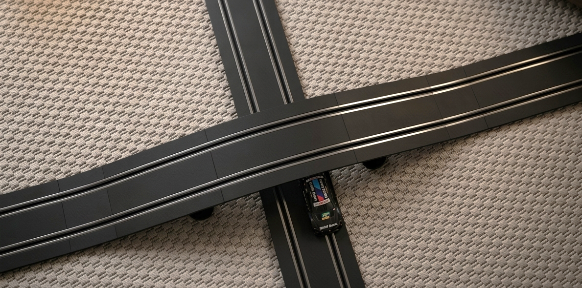 Carrera Überfahrt mit alternativem Aufbau
